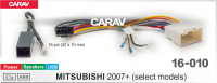 Комплект проводов для Mitsubishi 2007+, Carav 16-010