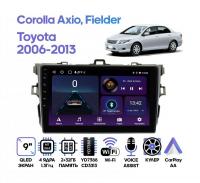 Штатная магнитола Toyota Corolla Axio, Fielder 2006 - 2013 (антрацит), Wide Media LC9038ON-2/32T